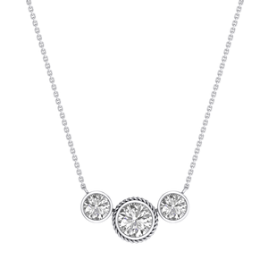 Collier en diamant de laboratoire de haute qualité VS Clarity EF Color 2,16 carats, chaîne en or blanc 10 carats, chaîne câble tendance, cadeau pour femme - Product Image 1