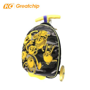 Set di Valigie Rigide con Etichetta per Bagagli, Trolley da Viaggio 20 Pollici, Valigia Scooter per Bambini - Product Image 5