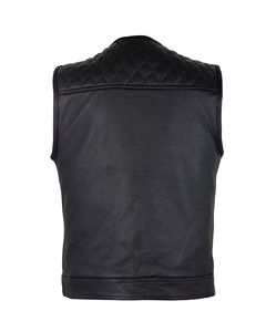 New Classic Men's Professional Motorcycle <b>Biker</b> <b>Vest</b> High Quality Premium Cow Skin <b>Leather</b> Perforated Custom Casual Winter - Product Image 3