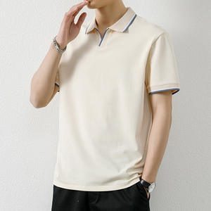 Polo de golf respirant ajusté design avec logo personnalisé vente en gros de polyester pour hommes maillot décontracté à manches courtes tissu tricoté - Product Image 5