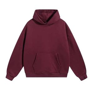 เสื้อฮู้ดผ้าเทอร์รี่สไตล์ฝรั่งเศสสำหรับผู้ชายเสื้อฮู้ดโอเวอร์ไซซ์ผ้าฝ้าย100% แกรม450 3D - Product Image 5