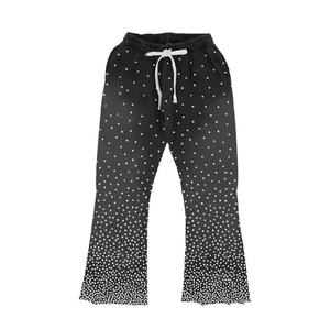 Sweat à capuche unisexe coupe ample et pantalon évasé pour hommes All Over Gem Stones 100% coton épais survêtements OEM Rhinestone survêtements - Product Image 5
