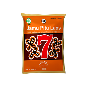 JMK Pitu Laos, Bebida Herbal Natural Instantánea de 7g, Mezcla Herbal Indonesia para el Bienestar Corporal - Product Image 1