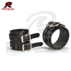 Soporte de Tobillo Ajustable de Cuero con Correa Elástica de Compresión para Alivio de la Hinchazón, Protección Profesional Unisex para Baloncesto - Product Image 3