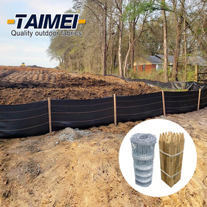 أرضيات مدعومة بسلك ملحوم من الأسلاك من نوع Geotextile 3 أقدام x ft <span class=keywords><strong>Black</strong></span> - Product Image 2