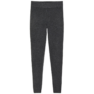 Mallas de gimnasio de cintura alta suaves sin costuras de alta calidad para mujer, pantalones de Yoga al por mayor con logotipo personalizado, mallas medias con patrón sólido - Product Image 1