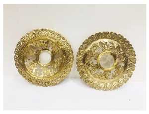 Bandejas artísticas egipcias Shisha Hookah de latón macizo Acabado de laca de lujo Tamaños personalizables para bandejas de diseñador de Hookah - Product Image 6