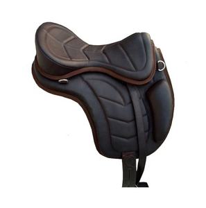 Sillín de carrera de cuero marrón de primera calidad Equipo de equitación ecuestre duradero en cómodo estilo occidental para caballos - Product Image 4