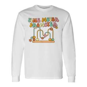 Camiseta Retro Groovy de Manga Larga OT para Terapia Ocupacional y Promoción de la Motricidad Fina - Product Image 1