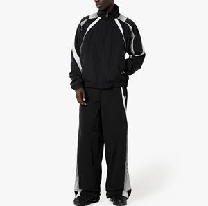 Chaqueta y Pantalones Deportivos de Nailon Reflectante, Cortavientos, con Cierre, de Alta Calidad, al por Mayor, para Hombre - Product Image 3