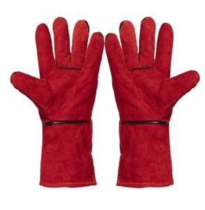 Leather Welding Gloves for Maximum Protection in Hot <b>Environments</b> Welding Gloves Leather Large Made with Kevlar Welding Gloves - Product Image 1