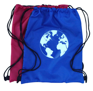 Precio de fábrica, logotipo personalizado, gran capacidad, poliéster, bolsa con cordón, deporte, gimnasio, mochila con cordón, bolsa para promociones - Product Image 1