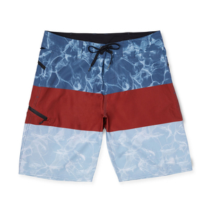 Short en polyester 100% à séchage rapide imprimé UPF 50 pour hommes personnalisés pour les vêtements de pêche d'été respirants pour la plage ou la pêche - Product Image 1