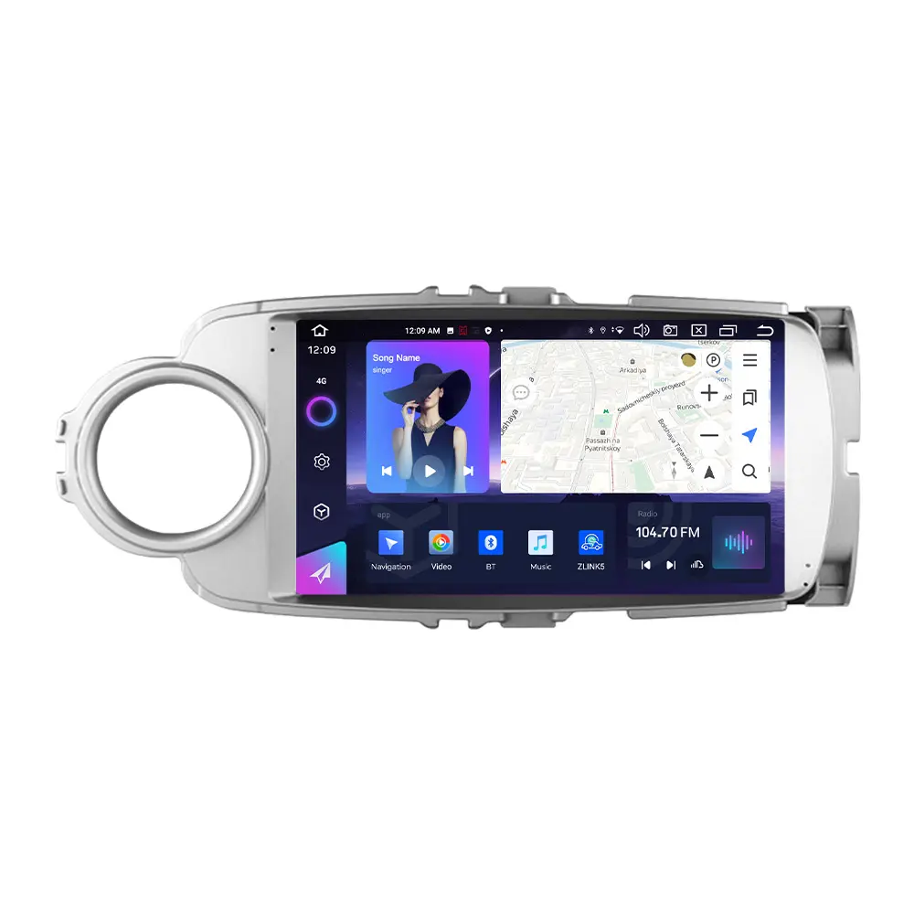 NaviFly NF neuestes Android-Autorolleradio 4g lte DSP DVR TRMS für Toyota Yaris 2012-2017 mit Auto-Play und Android Auto