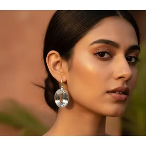 Pendientes de Lágrima de Cristal (Plata 925) para Mujer - Joyería de Regalo - Product Image 2