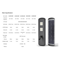 Lampu Jalan LED Tenaga Surya IP66 50W/60W Bersertifikasi ROHS Pembukaan Tanpa Alat Perbaikan Portabel di Tempat Lampu Penerangan Jalan