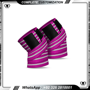 สนับเข่าสำหรับผู้ชายและผู้หญิงผ้าพันเข่ายืดหยุ่นสำหรับเล่นกีฬาฟิตเนสยกน้ำหนัก - Product Image 2