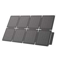 Kit de panneaux solaires monocristallins pliables ETFE portables 60W, USB Type-C, légers (1,85 kg), noirs, efficacité 24%