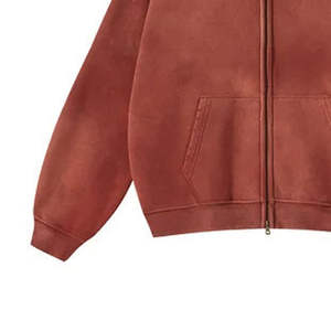 Sweat-shirts pour hommes en denim délavé, design personnalisé, vente en gros, meilleure qualité, prix bas, sweat-shirts pour hommes en denim délavé - Product Image 2