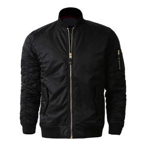 Services OEM en gros – Blouson bomber noir personnalisé, entièrement zippé, résistant à l'eau, pour hommes, style motard, pour l'extérieur et la moto - Product Image 1