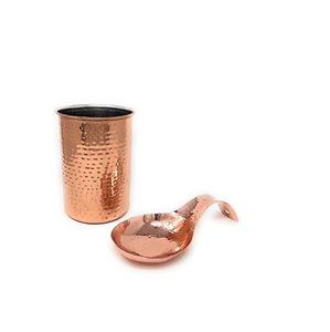 Wholesale Copper Spoon <b>Holder</b> Flatware Organizer <b>Holder</b> Ceramic <b>Utensil</b> <b>Holder</b> for Countertop <b>with</b> Handmade Use - Product Image 4
