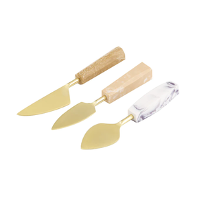 Premium Quality Brass <b>Cheese</b> <b>Set</b> Different Resin Handle Brass <b>Cheese</b> <b>Knife</b> Gift <b>Set</b> Wholesale Manufacture From India - Product Image 1