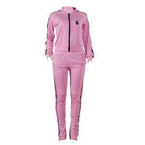 Ensemble de survêtements à la mode pour femmes de haute qualité, respirant et grande taille, avec fermeture éclair complète pour l'automne, meilleure vente - Product Image 5