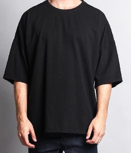 O คอครึ่งแขนเสื้อ T ผู้ชายฤดูร้อนใหม่สวมใส่สบายๆทําเองคุณภาพ T เสื้อสวมใส่สบายๆเสื้อยืดไหล่ตกขนาดใหญ่ - Product Image 2