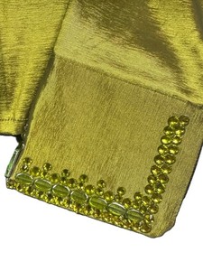 Vaquera hecha a mano Western Show Shirt Cintura alta Cierre de cremallera Tela de tafetán elástica transpirable para ropa de equitación - Product Image 5