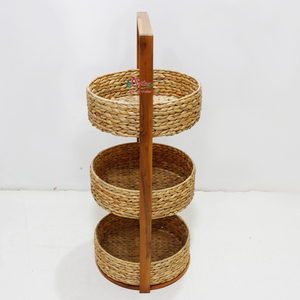 Organizador de estante de exhibición de almacenamiento de jacinto de agua y algas marinas hechas a mano de fábrica de Artex Dong Thap de Vietnam - Product Image 2