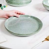 Assiette en céramique de qualité supérieure pour table à manger, assiette en céramique pour la cuisine et la présentation des aliments, toutes couleurs, fabriquée à la main.