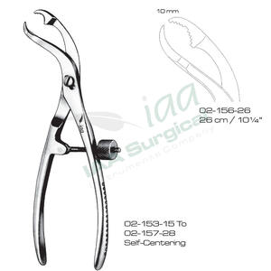 High-Quality Self Centering Bone Forceps with <b>Threaded</b> <b>Lock</b> Surgical Grade Reduction Instruments for Orthopedics - Product Image 3