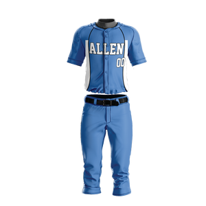 Chapeaux de maillot de baseball personnalisés OEM T-shirts de baseball vierges sublimés vente en gros d'uniforme de baseball pour hommes - Product Image 1