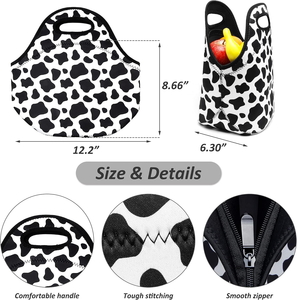 Custom Neoprene Lunch <b>Bag</b> Waterproof Thermal Insulated Lunch <b>Tote</b> <b>for</b> Office <b>School</b> Outdoor - Product Image 2