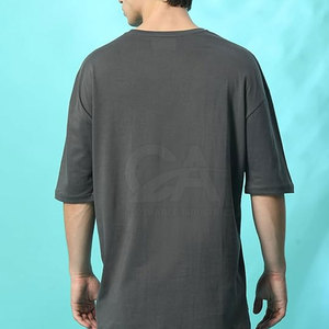 Street Wear T-shirt élégant à épaules tombantes pour hommes T-shirt de style pakistanais à épaules tombantes - Product Image 3