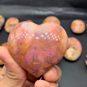 เม็ดโรโดไนต์ธรรมชาติเกรด AAA เป็นรูปหัวใจที่เลือกได้แบบหลวมสำหรับทำเครื่องประดับได้รับการรับรองจากบุคคลที่สาม - Product Image 5