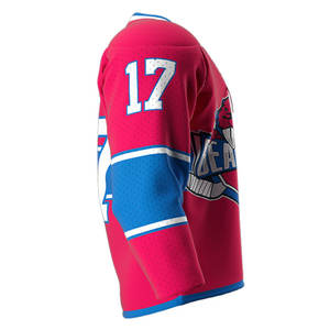 2024 uniforme d'entraînement de Hockey sur glace de Sublimation personnalisé le plus vendu pour le Service d'OEM de maillot de Hockey antibactérien de haute qualité unisexe - Product Image 3