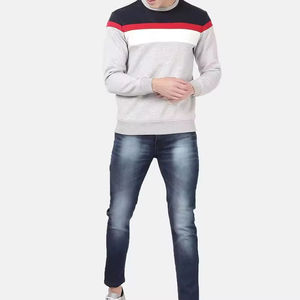 Sudadera Personalizada para Hombre, Diseño Color Block, Doble Cremallera, Invierno, Manga Larga, Holgada, con Capucha, Bordada, OEM - Product Image 1