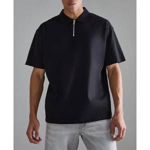 Coton respirant OEM grande taille pour hommes T-shirts polo séchage rapide coupe ajustée vêtements d'entraînement décontractés logo imprimé brodé pour - Product Image 4