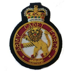 Bullion Wire Hand Embroidered Blazer badge Crest <b>Sew</b> on Custom Embroidered Fabric Logo Badge - Product Image 6