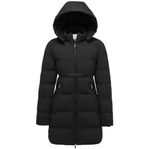 Veste d'hiver matelassée personnalisée pour femme, coupe-vent, imperméable, respirante, écologique, rembourrée de coton, chaude et décontractée, finition soignée - Product Image 5