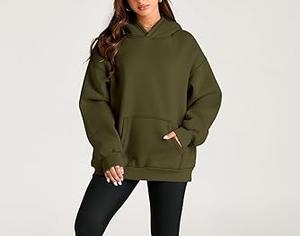 Grande taille vêtements d'entraînement broderie femme pull à capuche surdimensionné goutte épaule à capuche hiver pull Streetwear sweats à capuche - Product Image 4