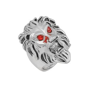 สร้อยคอหัวสิงโตสัตว์แนวร็อคทำจากสแตนเลสสตีลสร้อยคอโซ่เงินจี้สำหรับผู้ชายเครื่องประดับแฟชั่นขายส่ง - Product Image 3