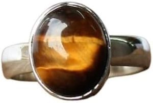 Anillo de mujer Ojo de tigre natural Piedra preciosa Ojo Anillo gitano Bohemio Delicado Navidad Pequeña joyería hecha a mano Anillo de plata esterlina 925 - Product Image 5