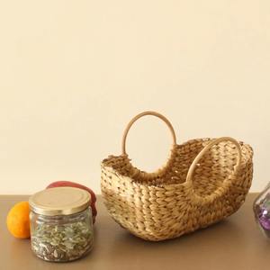 ตะกร้าหวายสานด้วยมือ ตะกร้าเก็บของ ทำจากผักตบชวา ขายส่ง เป็นมิตรกับสิ่งแวดล้อม ผลิตในเวียดนาม - Product Image 2