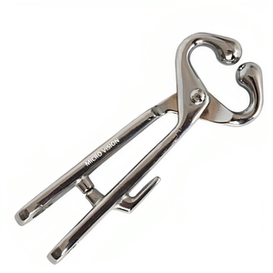 Soporte de toro de cadena larga de 2023 pulgadas de acero inoxidable de alta calidad 7,5 con instrumentos quirúrgicos veterinarios para el cuidado de mascotas Dehorner - Product Image 6