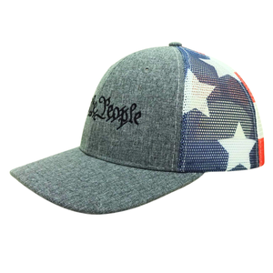 ODM OEM Casquette de camionneur en maille structurée à 6 panneaux avec logo brodé personnalisé de haute qualité Casquette de sport de plein air Casquette en coton avec impression du drapeau sur maille - Product Image 2