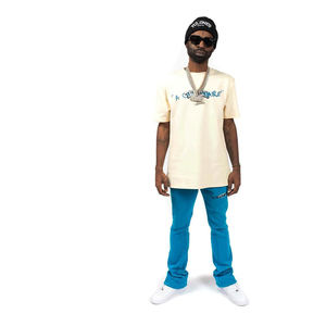 Venta al por mayor de logotipo personalizado de los hombres XL tamaño estilo casual de dos piezas conjuntos de entrenamiento 100% algodón sudadera pantalones de chándal estilo - Product Image 6