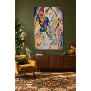 Impression sur toile Fida Kandinsky Improvisation avec éclats de couleur - Product Image 2