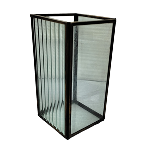 Portavelas de vidrio acanalado, soporte de vela de Metal de diseño Premium, soporte de pilar de Metal y vidrio transparente, soporte de vela decorativo para el hogar - Product Image 2